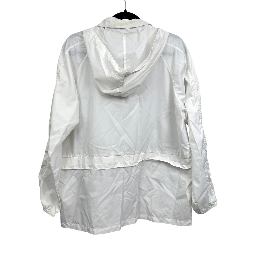 PUMA Womens White Lightweight Hooded Quarter Zip Anorak Windbreaker Jacket XL* - Picture 7 of 8